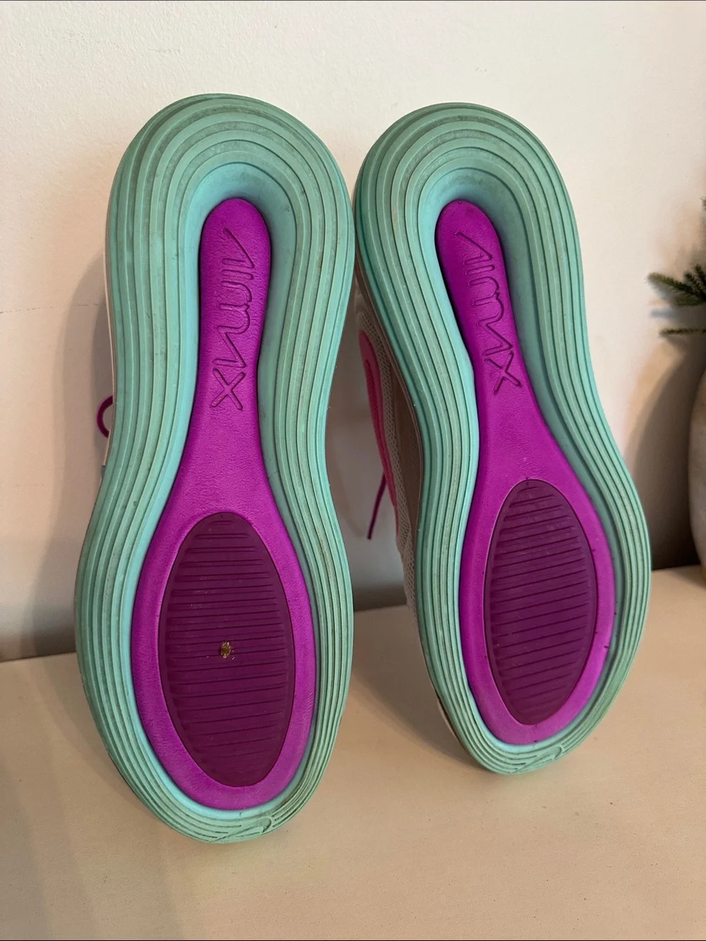 NIKE Air Max 720 Athletic Running Sneakers~Aqua Powder~ -Size:9